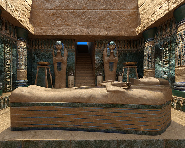 Photo of an Egyptian tomb