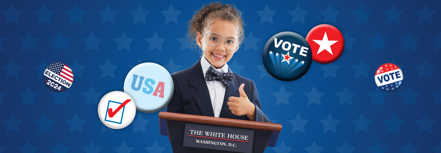 Photo of a kid running for President of the United States