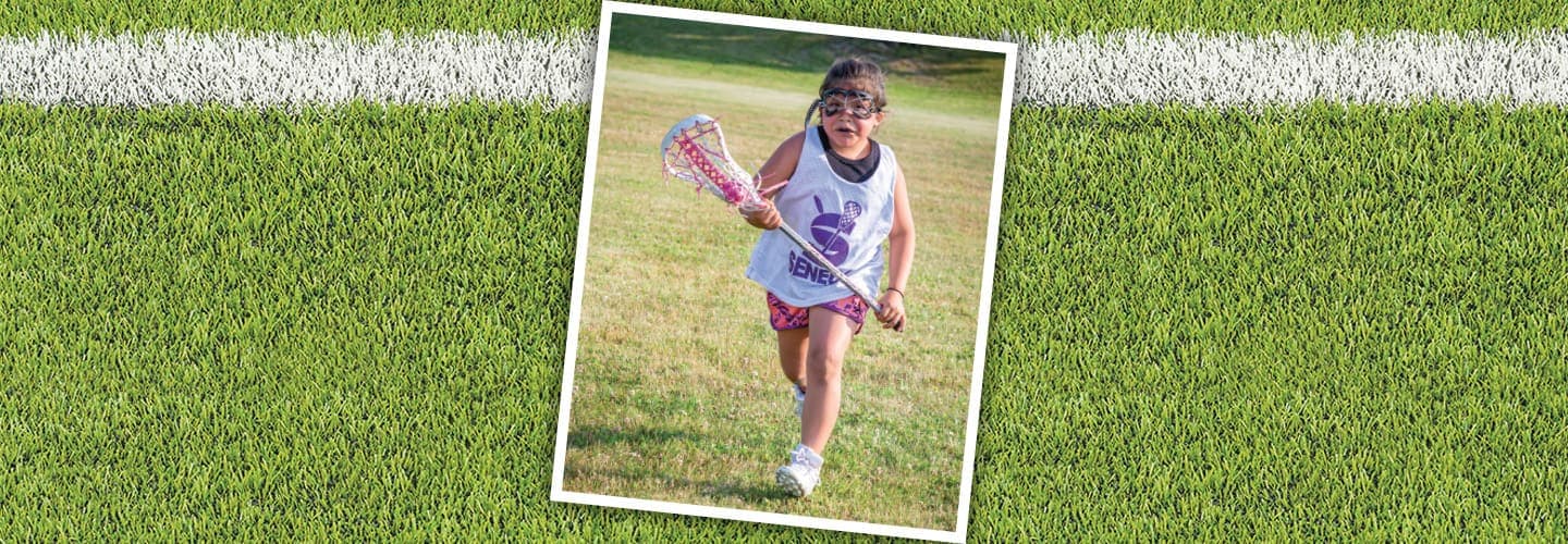 Photo of a young lacrosse player